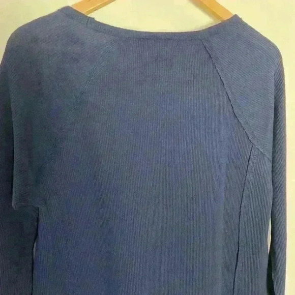 - C & C California Tiered Thermal Shirt Blue Sz SM - Picture 6 of 8